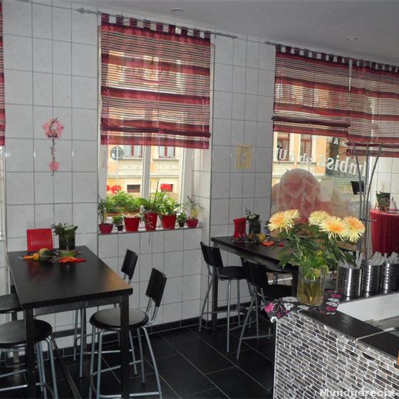 Gastraum des Imbisses in Dresden-Cotta